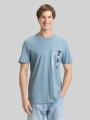 Tom Tailor T-Shirt mit Fotoprint - Citadel Blue