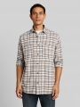 Tom Tailor Comfort Fit Flanell-Hemd mit Karomuster - White Based Mint Check Tom Tailor Comfort Fit Flanell-Hemd mit Karomuster - White Based Mint Check