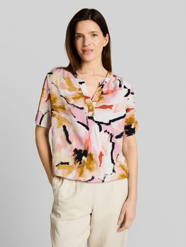Tom Tailor Bluse mit Muster - Big Abstract Flower Print Tom Tailor Bluse mit Muster - Big Abstract Flower Print