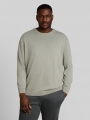 Tom Tailor Plus Size - Strickpullover mit Logo Stickerei - Iron Mint Melange Tom Tailor Plus Size - Strickpullover mit Logo Stickerei - Iron Mint Melange