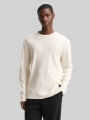 Tom Tailor Langarmshirt mit Rippstruktur - Wool White Tom Tailor Langarmshirt mit Rippstruktur - Wool White