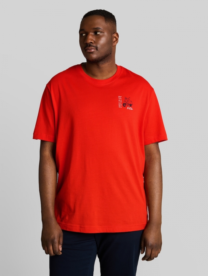 Tom Tailor Plus Size - T-Shirt mit Print - Orange Red Tom Tailor Plus Size - T-Shirt mit Print - Orange Red