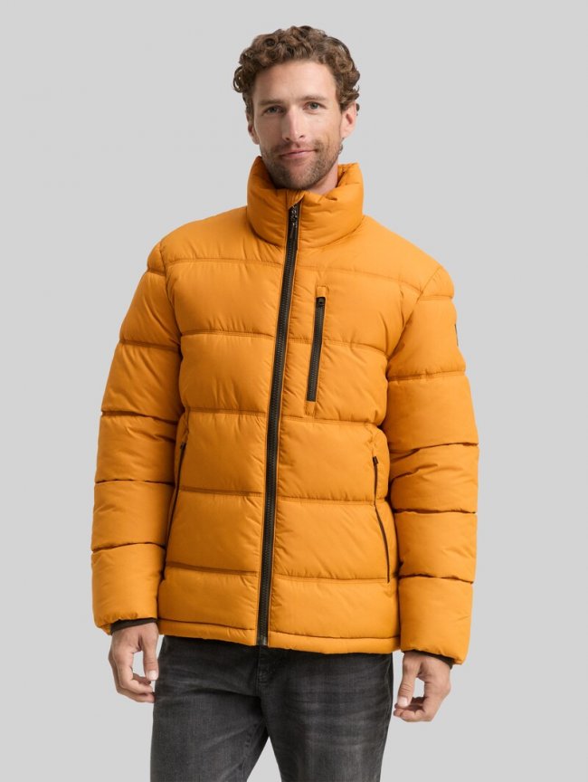 Tom Tailor Puffer-Jacke aus wasserabweisendem Material - Peanut Butter Brown Tom Tailor Puffer-Jacke aus wasserabweisendem Material - Peanut Butter Brown