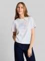 Tom Tailor Loose Fit T-Shirt mit Stickerei - White Tom Tailor Loose Fit T-Shirt mit Stickerei - White