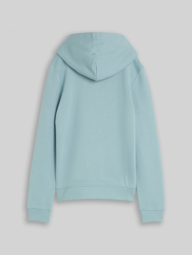 Tom Tailor Hoodie Sweatshirt mit Logo-Print - Tourmaline Tom Tailor Hoodie Sweatshirt mit Logo-Print - Tourmaline