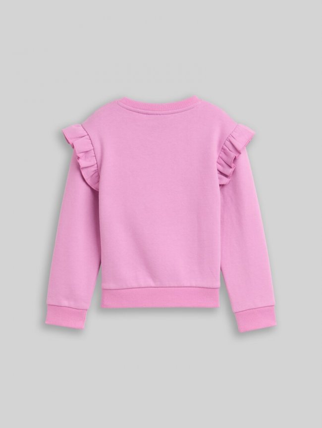 Tom Tailor Sweatshirt mit Volants - Flashy Mauve Tom Tailor Sweatshirt mit Volants - Flashy Mauve
