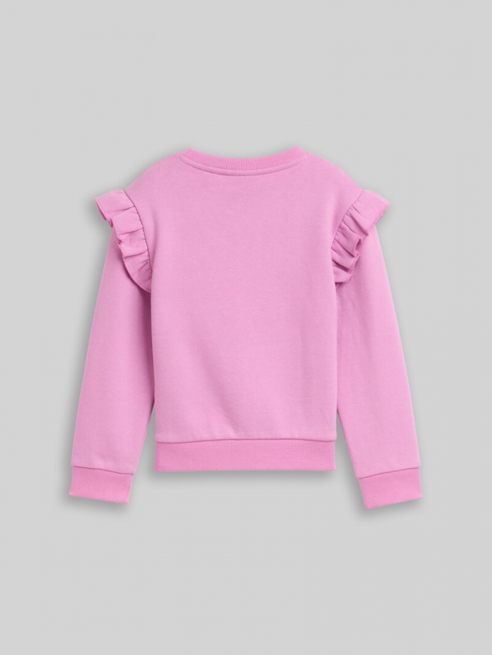 Tom Tailor Sweatshirt mit Volants - Flashy Mauve Tom Tailor Sweatshirt mit Volants - Flashy Mauve