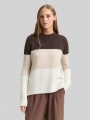 Tom Tailor Strickpullover mit Colour Blocking - Brown Camel Colorblock Tom Tailor Strickpullover mit Colour Blocking - Brown Camel Colorblock