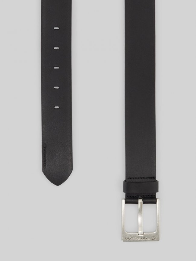 Tom Tailor TTCALVIN Ledergürtel mit eckiger Dornschließe - Black Uni Tom Tailor TTCALVIN Ledergürtel mit eckiger Dornschließe - Black Uni