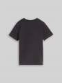 Tom Tailor T-Shirt mit Glitzer-Print - Coal Grey