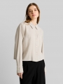 Tom Tailor Boxy Fit Hemdbluse mit Schleifen-Detail - Beige Black Vertical Stripe Tom Tailor Boxy Fit Hemdbluse mit Schleifen-Detail - Beige Black Vertical Stripe