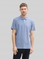 Tom Tailor Ripp Poloshirt mit Stretch-Anteil - Dove Blue Tom Tailor Ripp Poloshirt mit Stretch-Anteil - Dove Blue