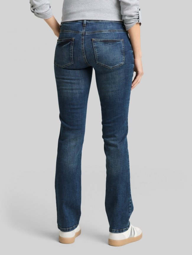 Tom Tailor TTALEXA STRAIGHT Jeans - Mid Stone Wash Denim Tom Tailor TTALEXA STRAIGHT Jeans - Mid Stone Wash Denim