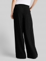 Tom Tailor Wide Leg Hose mit Leinenanteil - Black Beige Vertical Stripe Tom Tailor Wide Leg Hose mit Leinenanteil - Black Beige Vertical Stripe