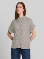 Tom Tailor Loose Fit Bluse mit Schleifen - Small Brown Dot Print Tom Tailor Loose Fit Bluse mit Schleifen - Small Brown Dot Print