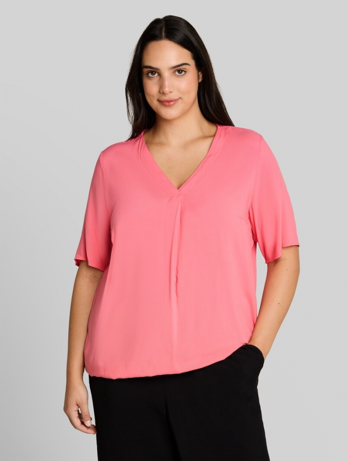 Tom Tailor Plus Size - Bluse aus Viskose - Soft Fuchsia Pink Tom Tailor Plus Size - Bluse aus Viskose - Soft Fuchsia Pink