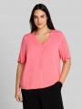 Tom Tailor Plus Size - Bluse aus Viskose - Soft Fuchsia Pink Tom Tailor Plus Size - Bluse aus Viskose - Soft Fuchsia Pink