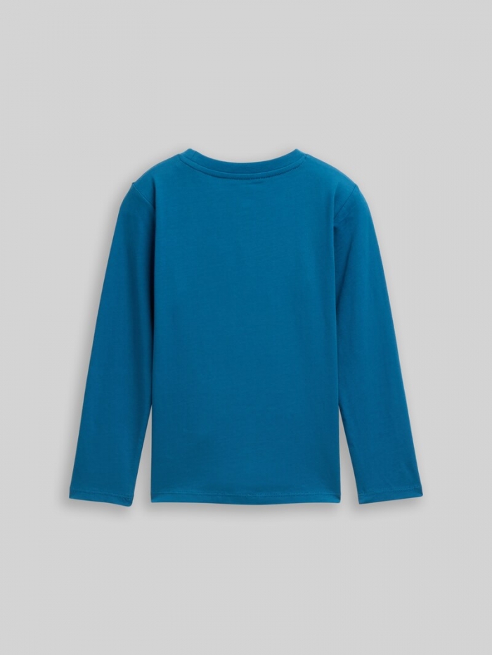 Tom Tailor Langarmshirt mit Wendepailletten - Dark Tile Green Tom Tailor Langarmshirt mit Wendepailletten - Dark Tile Green