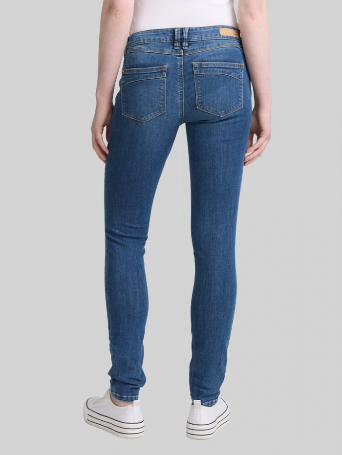 Tom Tailor TTJONA EXTRA SKINNY Jeans - Clean Mid Stone Blue Denim Tom Tailor TTJONA EXTRA SKINNY Jeans - Clean Mid Stone Blue Denim
