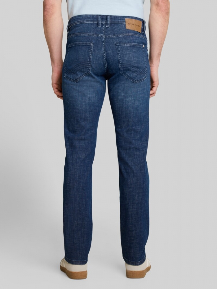 Tom Tailor TTJOSH REGULAR SLIM Jeans - Used Dark Stone Blue Denim Tom Tailor TTJOSH REGULAR SLIM Jeans - Used Dark Stone Blue Denim