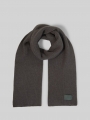 Tom Tailor Strickschal mit Badge - Dark Olive Melange Tom Tailor Strickschal mit Badge - Dark Olive Melange