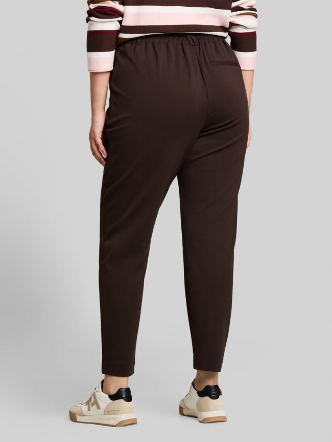 Tom Tailor Plus Size - Loose Fit Hose - Java Dark Brown Tom Tailor Plus Size - Loose Fit Hose - Java Dark Brown