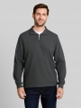 Tom Tailor Troyer Sweatshirt aus Baumwolle - Darkest Olive Tom Tailor Troyer Sweatshirt aus Baumwolle - Darkest Olive