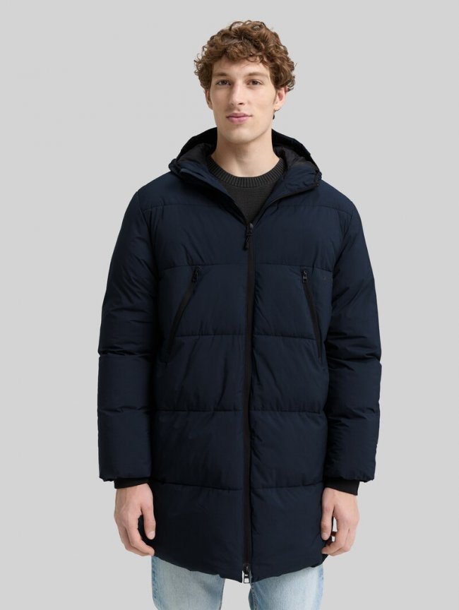 Tom Tailor Puffer Parka mit Kapuze - Sky Captain Blue Tom Tailor Puffer Parka mit Kapuze - Sky Captain Blue