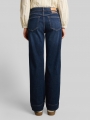 Tom Tailor TTEMILY WIDE Jeans mit Bindegürtel - Used Dark Stone Blue Denim Tom Tailor TTEMILY WIDE Jeans mit Bindegürtel - Used Dark Stone Blue Denim