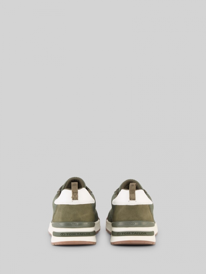 Tom Tailor Sneaker mit Mesh - Khaki