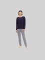 Tom Tailor Pyjama-Set mit Streifenhose - Blue Ring Tom Tailor Pyjama-Set mit Streifenhose - Blue Ring