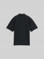 Tom Tailor Oversize Poloshirt mit Logo Badge - Heavy Black