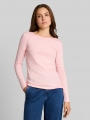 Tom Tailor Slim Fit Langarmshirt mit U-Boot-Ausschnitt - Light Pastel Pink Tom Tailor Slim Fit Langarmshirt mit U-Boot-Ausschnitt - Light Pastel Pink
