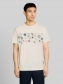 Tom Tailor T-Shirt mit Print - Gardenia White
