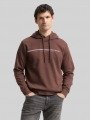 Tom Tailor Hoodie Sweatshirt mit Logo-Print - Bag Brown