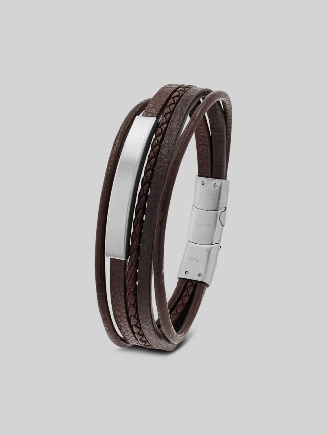 Tom Tailor Gravurarmaband aus Edelstahl silber - Silver Tom Tailor Gravurarmaband aus Edelstahl silber - Silver
