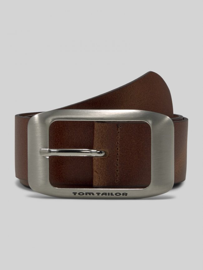 Tom Tailor TTAMY Ledergürtel mit eckiger Dornschließe - Light Brown Uni Tom Tailor TTAMY Ledergürtel mit eckiger Dornschließe - Light Brown Uni