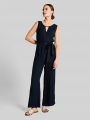 Tom Tailor Jumpsuit mit Leinenanteil - Sky Captain Blue Tom Tailor Jumpsuit mit Leinenanteil - Sky Captain Blue