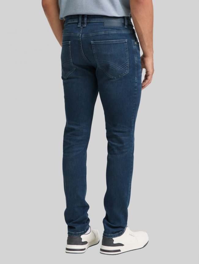 Tom Tailor TTTROY SLIM Jeans mit Stretch - Mid Stone Blue Black Denim Tom Tailor TTTROY SLIM Jeans mit Stretch - Mid Stone Blue Black Denim