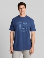Tom Tailor T-Shirt mit Waffelstruktur - Dark Duck Blue Tom Tailor T-Shirt mit Waffelstruktur - Dark Duck Blue