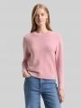 Tom Tailor Strickpullover mit Rundhalsausschnitt - Soft Mauve Rose Tom Tailor Strickpullover mit Rundhalsausschnitt - Soft Mauve Rose
