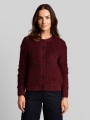 Tom Tailor Loose Fit Bouclé Cardigan - Preppy Plum Melange Tom Tailor Loose Fit Bouclé Cardigan - Preppy Plum Melange