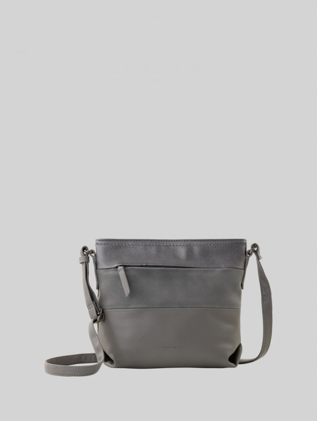 Tom Tailor TTNICOLINA M Umhängetasche mit Material-Mix - Mixed Grey Tom Tailor TTNICOLINA M Umhängetasche mit Material-Mix - Mixed Grey