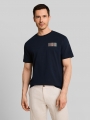 Tom Tailor T-Shirt mit Logo-Print - Sky Captain Blue