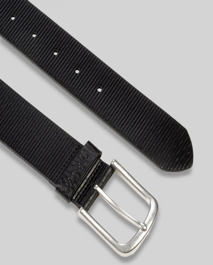 Tom Tailor TTROY Ledergürtel mit abgerundeter Dornschließe - Black Uni Tom Tailor TTROY Ledergürtel mit abgerundeter Dornschließe - Black Uni