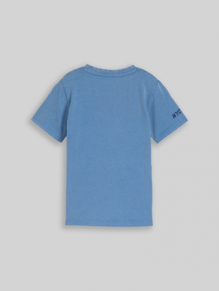 Tom Tailor Basic T-Shirt aus Baumwolle - Federal Blue Tom Tailor Basic T-Shirt aus Baumwolle - Federal Blue