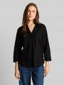 Tom Tailor Hemdbluse mit Leinenanteil - Deep Black Tom Tailor Hemdbluse mit Leinenanteil - Deep Black