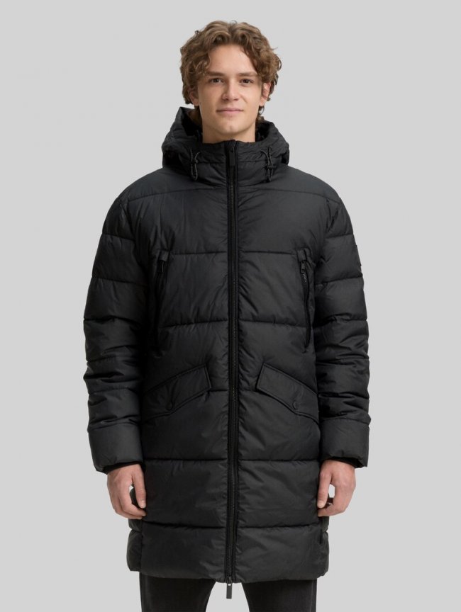 Tom Tailor Puffer Parka mit Kapuze - Black Tom Tailor Puffer Parka mit Kapuze - Black