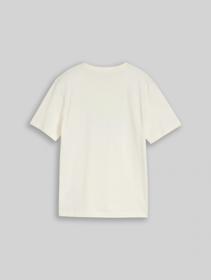 Tom Tailor T-Shirt mit Print - Wool White Tom Tailor T-Shirt mit Print - Wool White