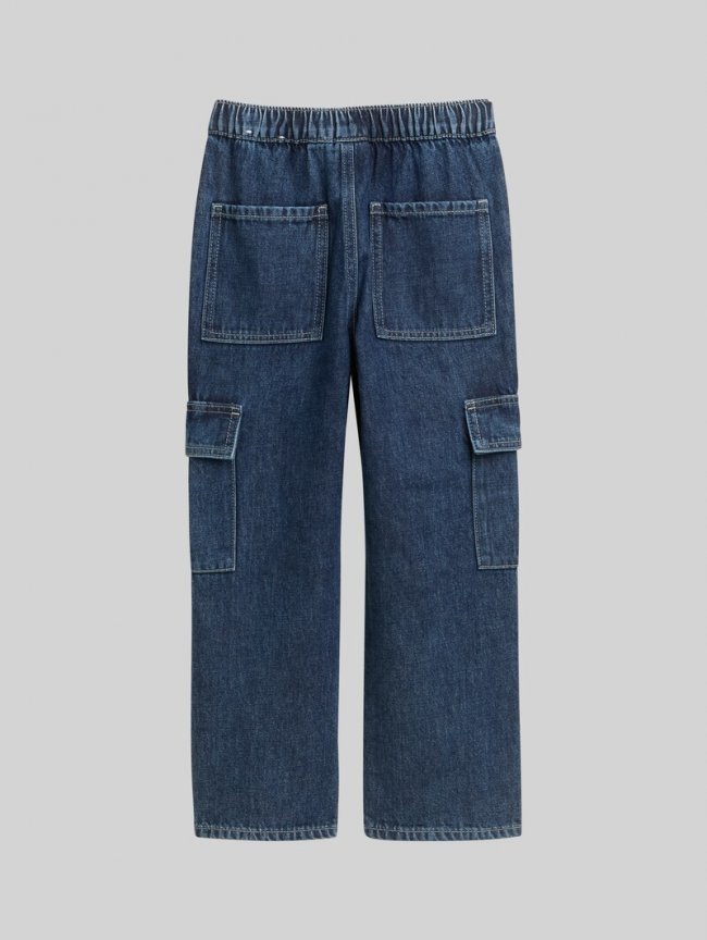 Tom Tailor Baggy Cargo Jeans - Blue Denim Tom Tailor Baggy Cargo Jeans - Blue Denim